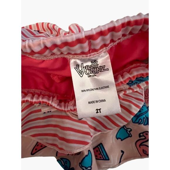 UV Skinz Swim Set Toddler Girls Size 2 Excellent Condition Smoke free home Twins - Picture 6 of 7